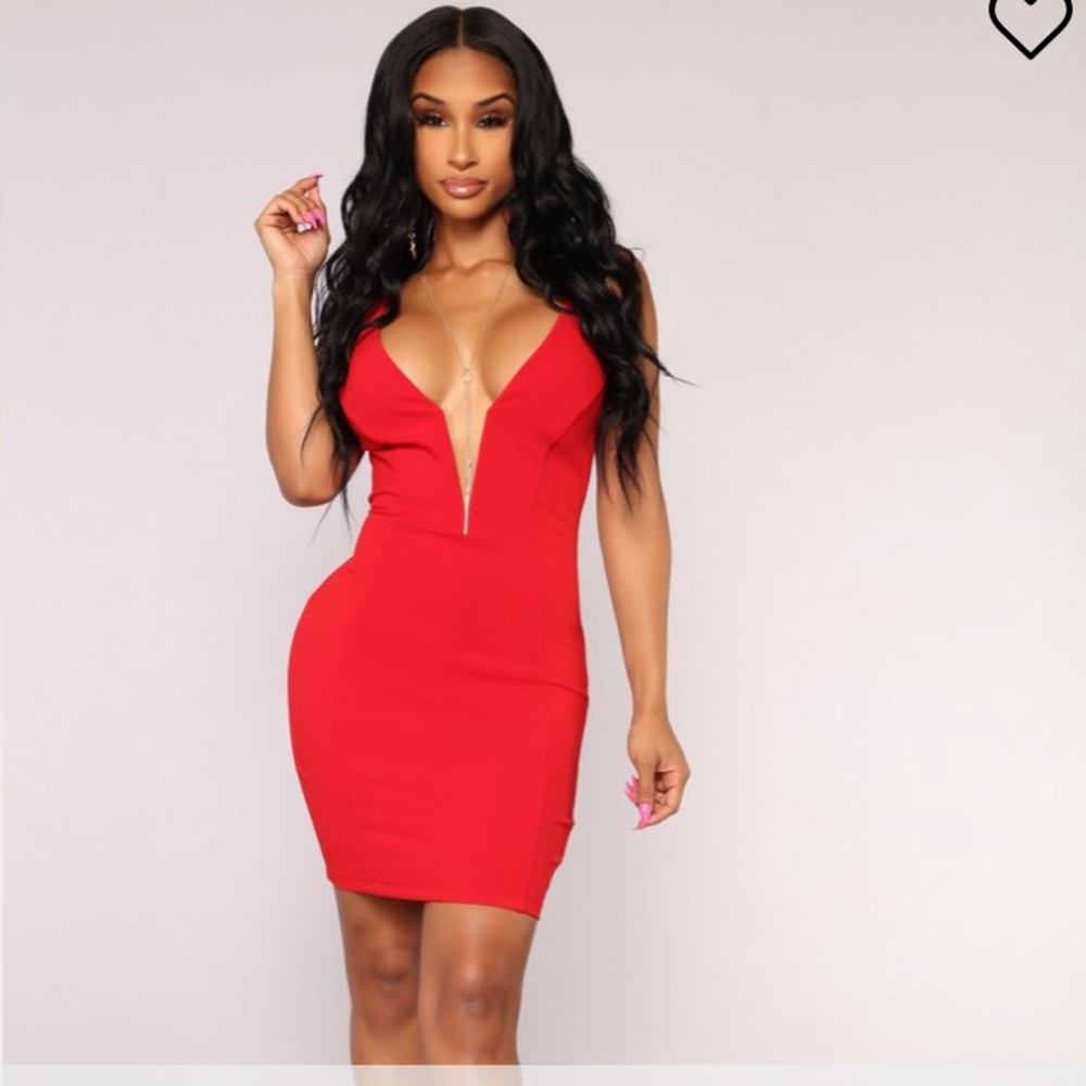 Fashion nova She’s Pampered red mini dress